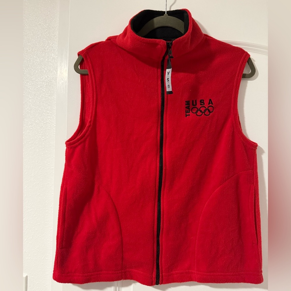 Vintage 1990s Red Team USA Olympic Vest